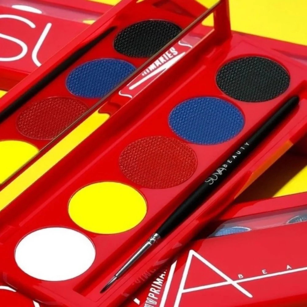 Suva Beauty UV Hydra Liner FX Cake EyeLiner Palette Primaries BNIB